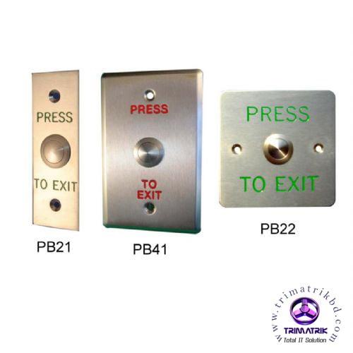 Stainless Steel LED Exit Button 1 Stainless steel LED exit button