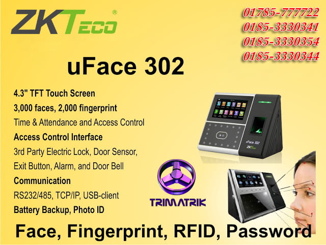 ZKTeco uFace302 Price in Bangladesh