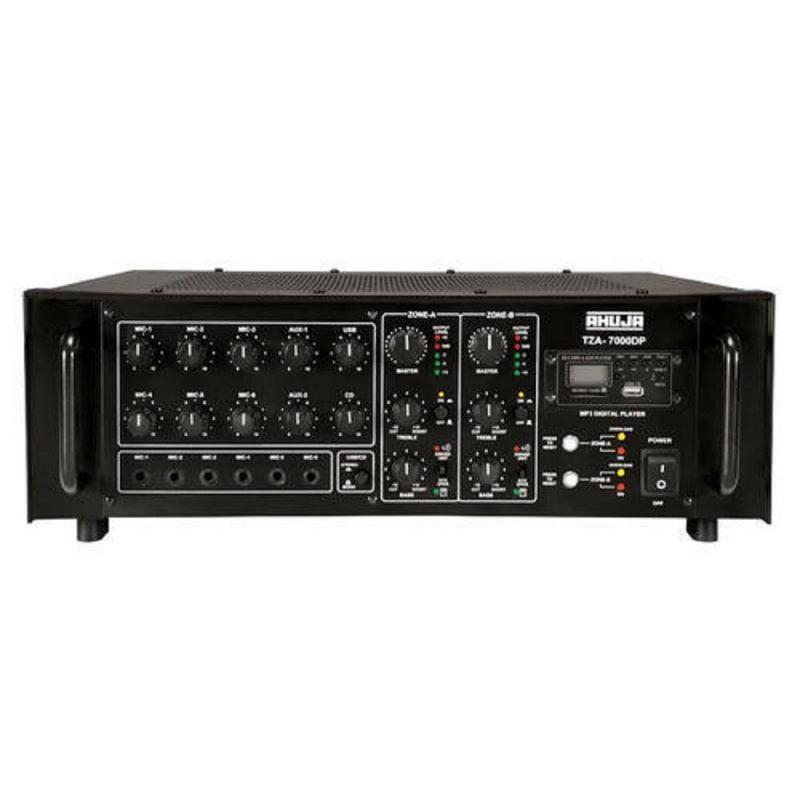 AHUJA TZA-7000DP AMPLIFIERS PA AMPLIFIER WITH BUILT-IN PLAYER 1 Ahuja TZA-7000DP 700 WATTS with Built-in Digital Player 2 ZONE PA MIXER AMPLIFIER