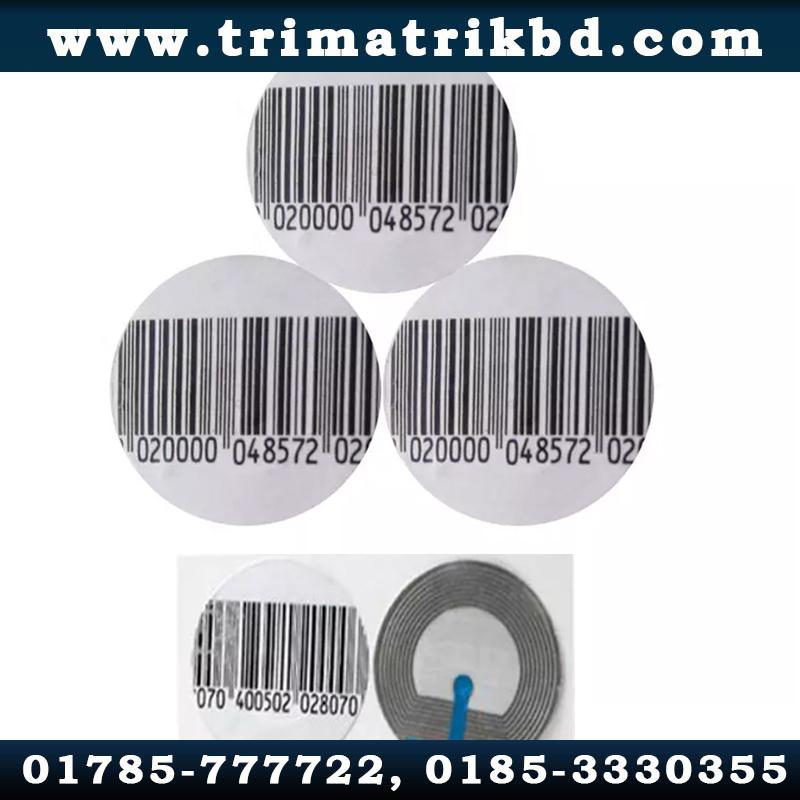 4*4cm barcode eas 8.2mhz retail rf security soft labels sticker Price in Dhaka-Bangladesh (BD)
